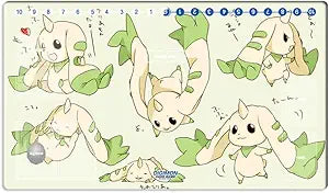 New DTCG Duel Playmat Digimon Board Terriermon Trading Card Game Mat Desk Pad + Free Bag (ZD002-033-SM)