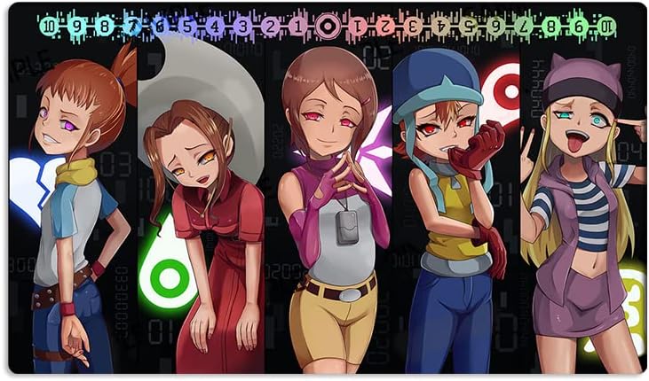 New DTCG Duel Playmat Digimon Diaboromon Trading Card Game TCG CCG Mat Pad + Free Bag (ZD002-528-K)