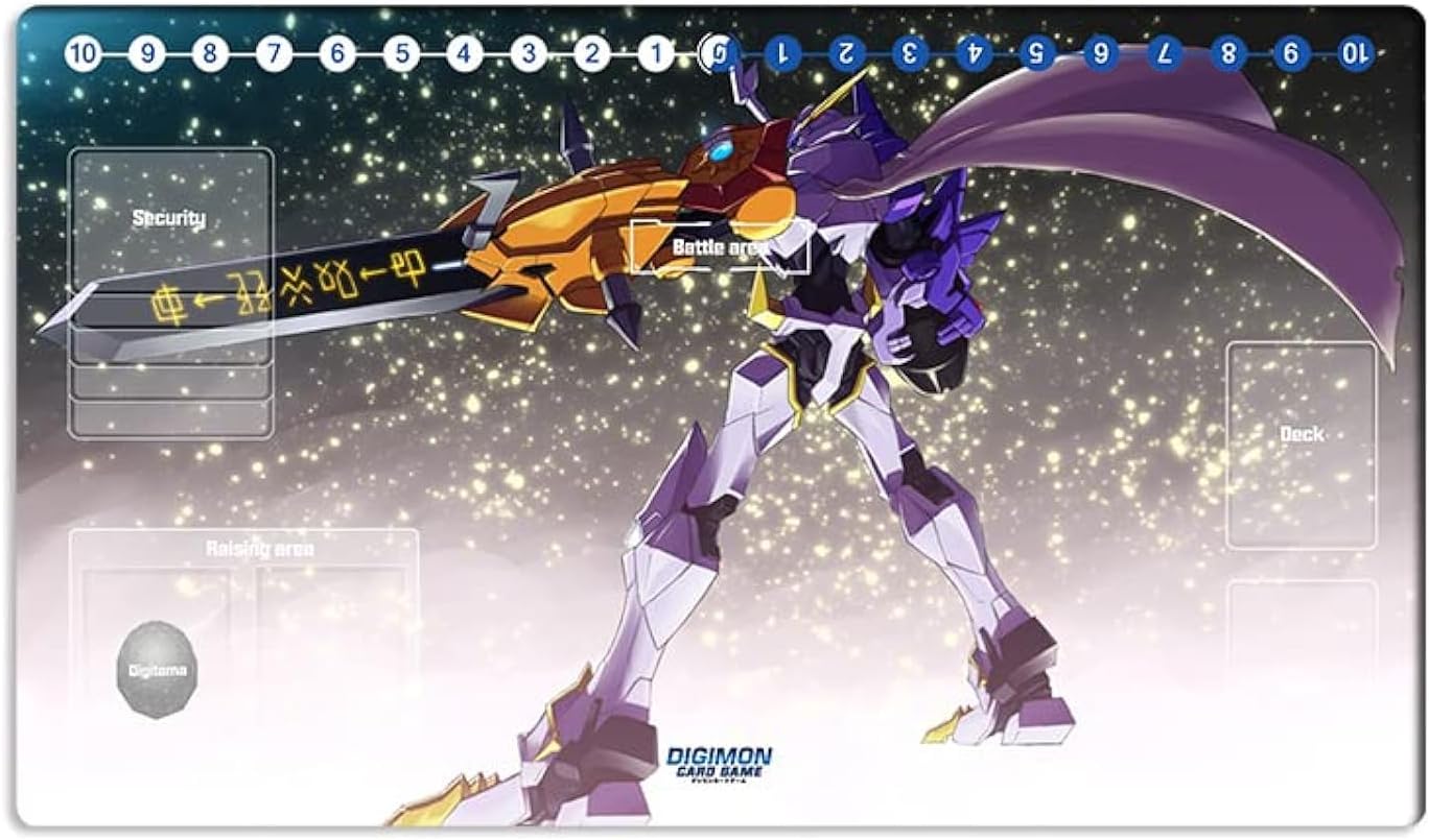 New DTCG Duel Playmat Digimon Ladydevimon Trading Card Game TCG CCG Mat Pad + Free Bag (ZD002-108-SM)