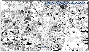 New DTCG Duel Playmat Digimon Diaboromon Trading Card Game TCG CCG Mat Pad + Free Bag (ZD002-300-SM)