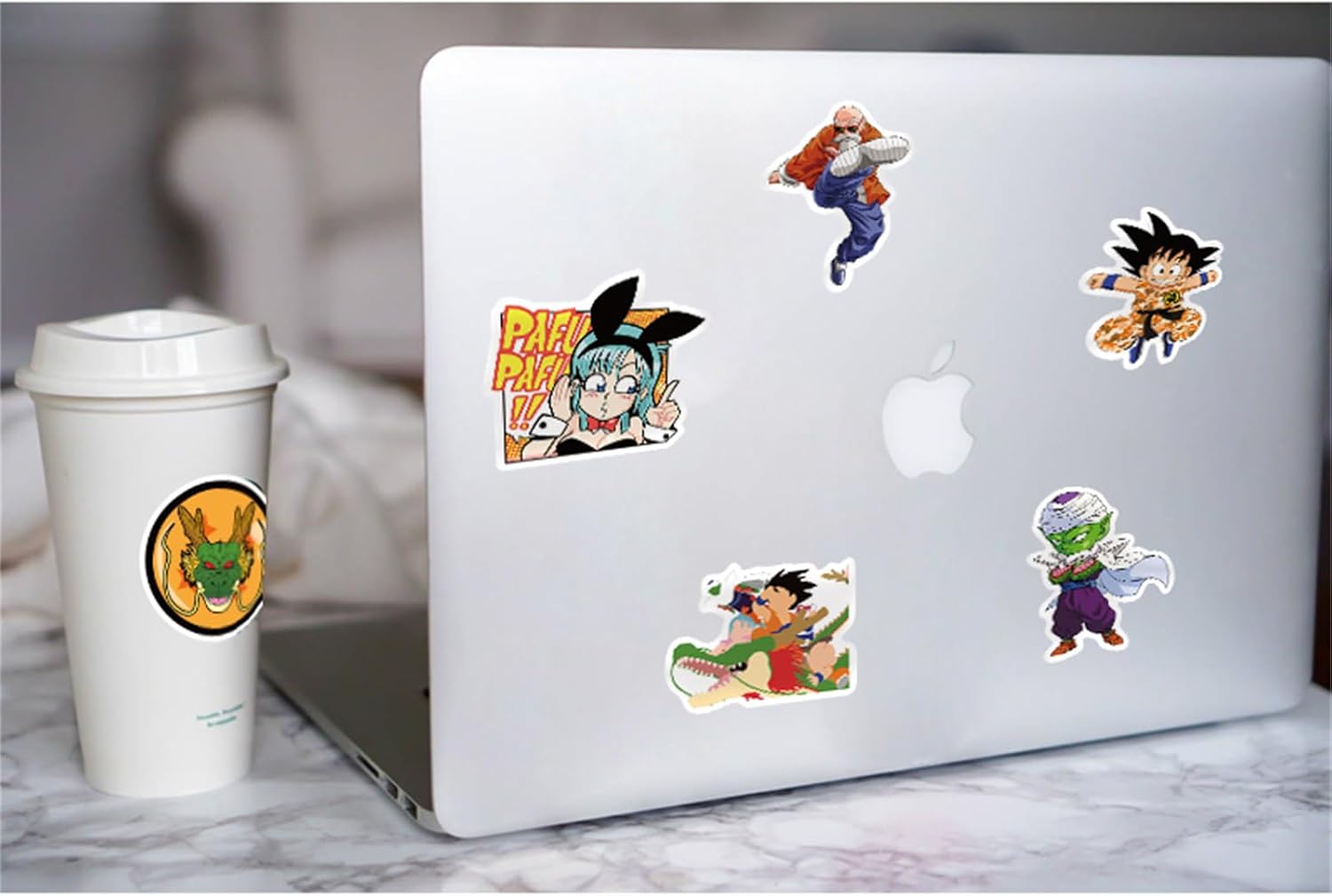 50pcs Anime Manga Dragon and Ball Stickers for Kids, Cool Waterproof Vinyl Decal for Teen Adult Boy Laptop, Travel Case, Phone, Bike, Water Bottle, Guitar, Computer, Skateboard (ball50)