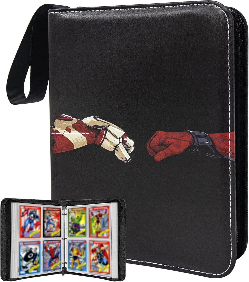 Anime Trading Card Binder for Cards, 9 Pocket with 60 Sleeves up to 1080 Cards One Piece TCG Card Binder, Waterproof Card Storage Book, Trading Cards Display Case