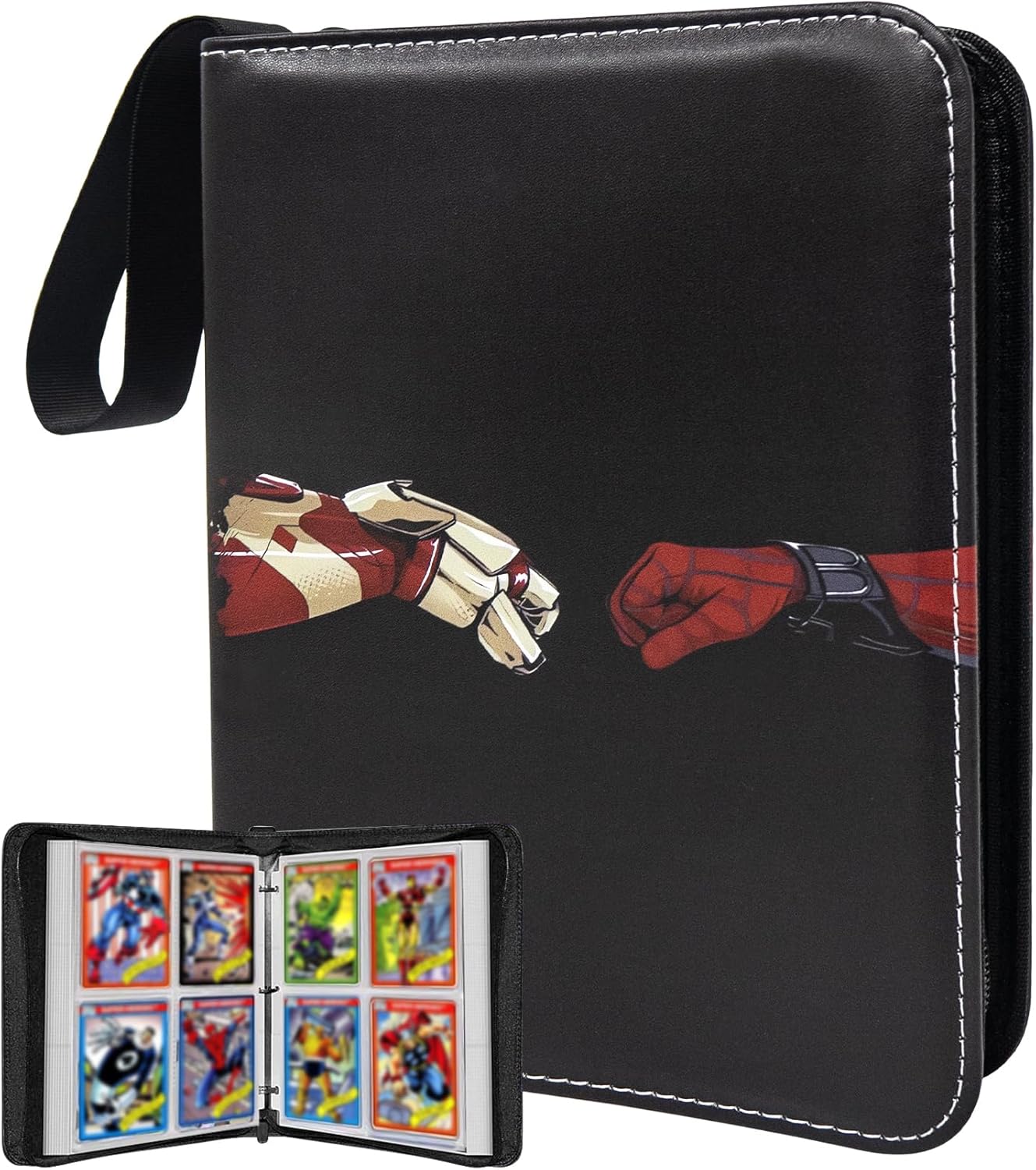 Anime Trading Card Binder for Cards, 9 Pocket with 60 Sleeves up to 1080 Cards One Piece TCG Card Binder, Waterproof Card Storage Book, Trading Cards Display Case