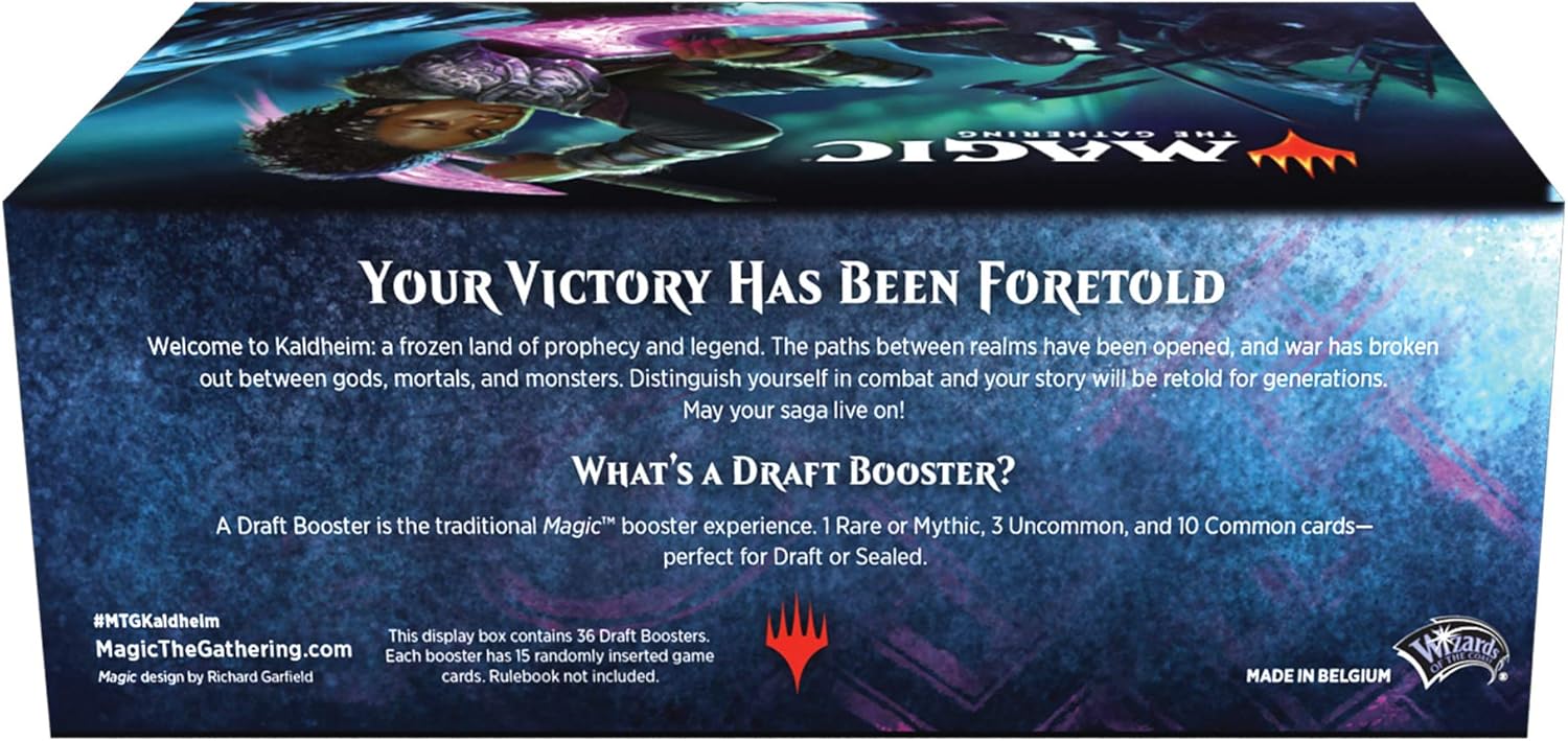 Magic: The Gathering Kaldheim Draft Booster Box | 36 Packs (540 Magic Cards)