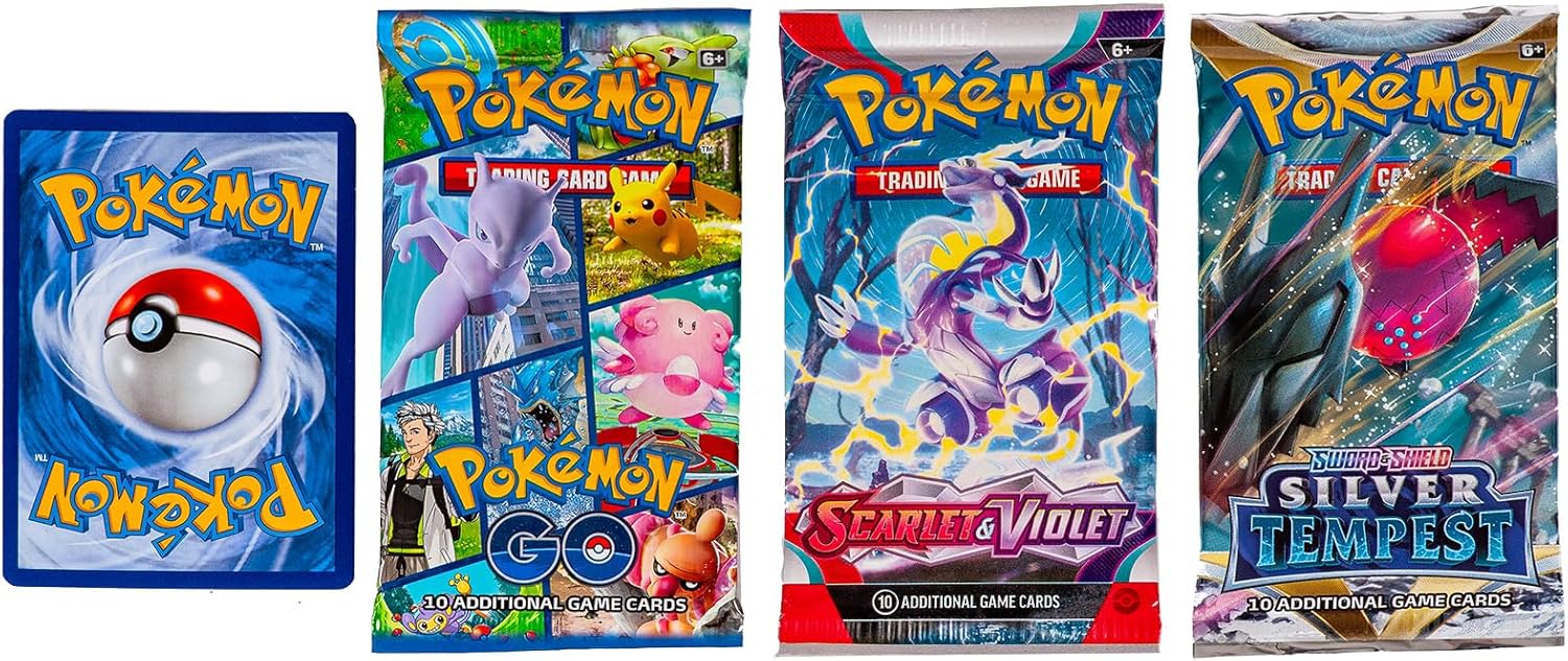Pokemon TCG: 3 Booster Packs & 1 Random Foil | Includes 3 Blister Packs of Random Cards & 1 Individually Packed Holofoil Promo Card, 097712556710