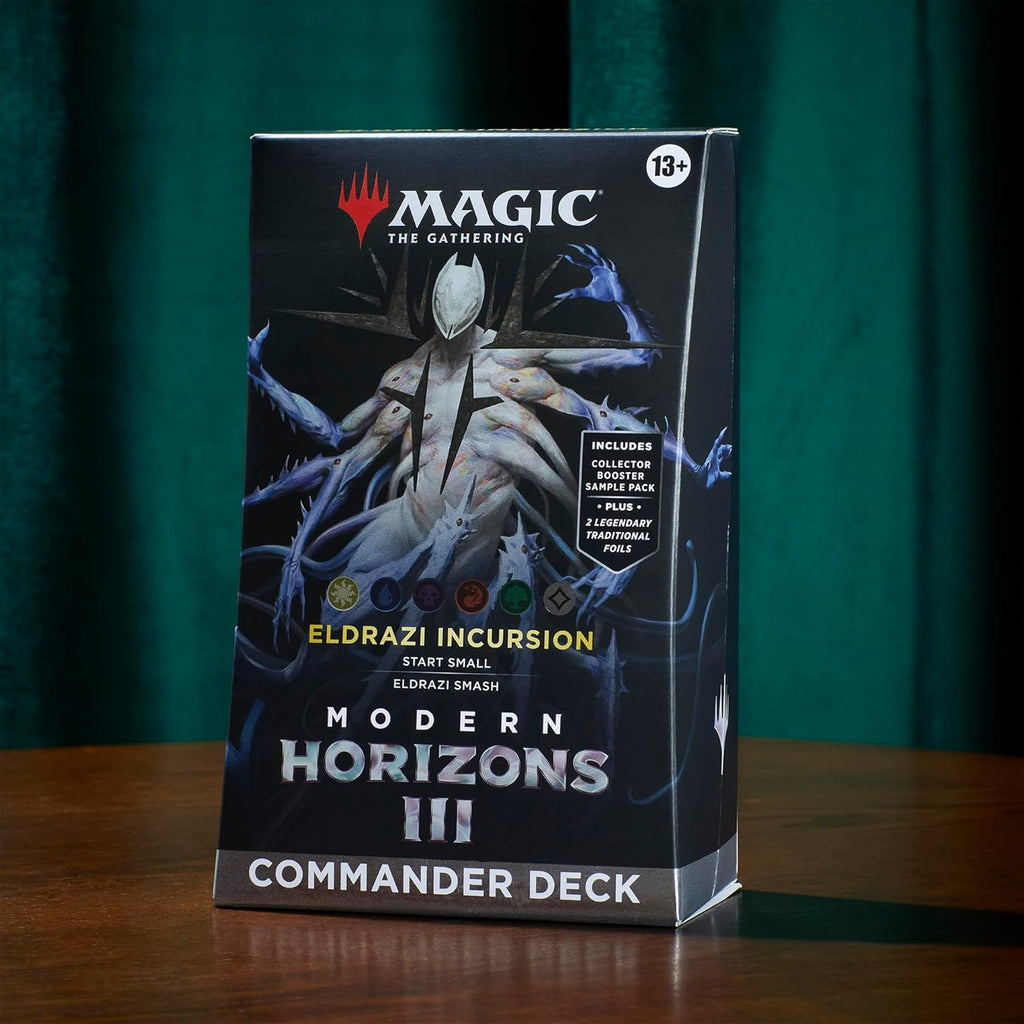 Magic: The Gathering Modern Horizons 3 Commander Deck – Eldrazi Incursion (100-Card Deck, 2-Card Collector Booster Sample Pack + Accessories)