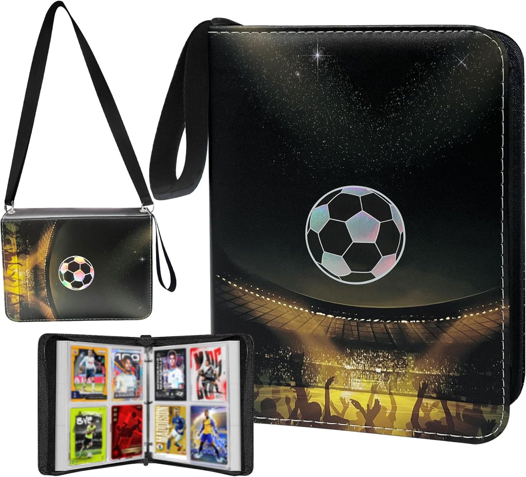 Anime Trading Card Binder for Cards,4 Pocket with 60 Sleeves up to 480 Cards,Waterproof Card Storage Bag with Removable Sleeves for Anime and TCG Cards