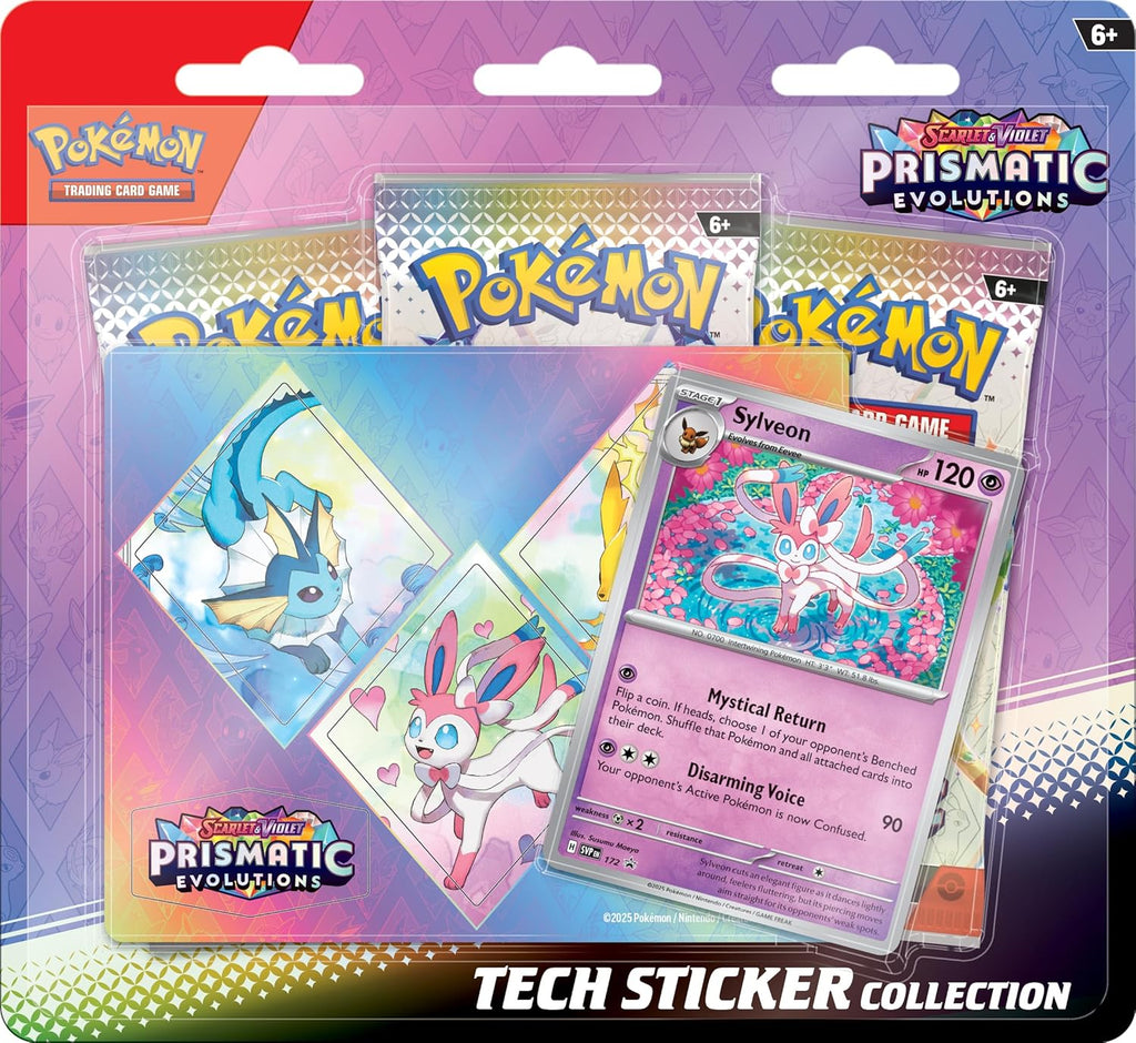 Pokemon TCG Scarlet and Violet 8.5 Prismatic Evolutions Tech Sticker Collection (Random Promo)
